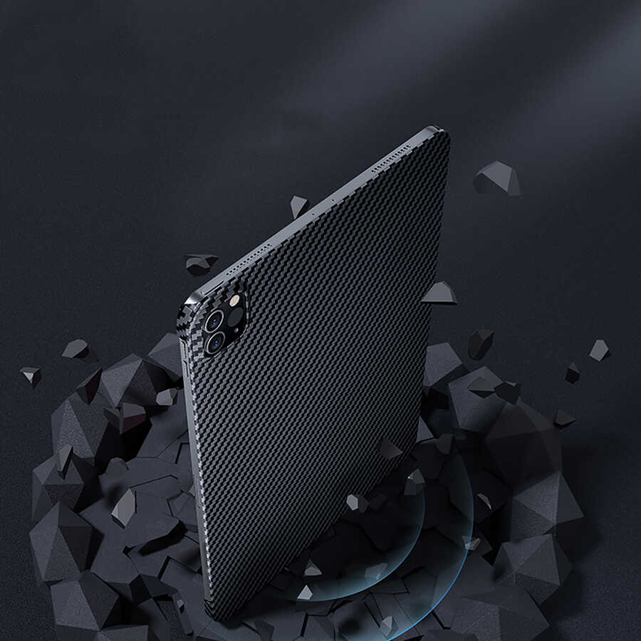 iPad Pro 11 2. 3. 4. Nesil uyumlu Kılıf Benks Essential Kevlar Karbon Fiber Kapak