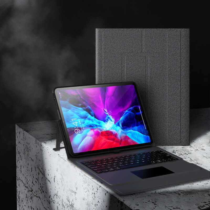 iPad Pro 12.9 4. 5. 6. Nesil uyumlu Benks Multifunctional Kablosuz Klavyeli Kılıf