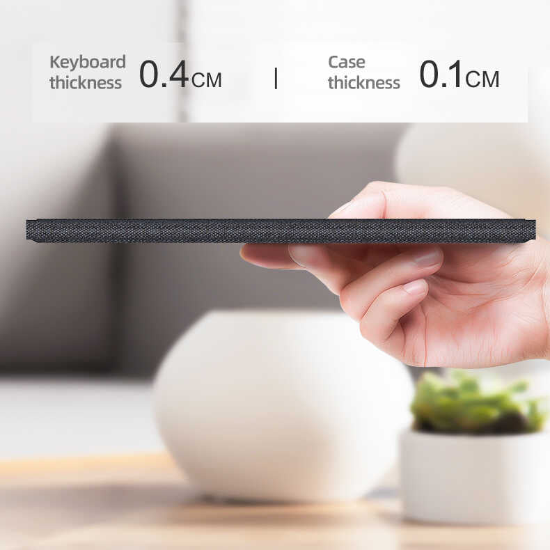 iPad Pro 12.9 4. 5. 6. Nesil uyumlu Benks Multifunctional Kablosuz Klavyeli Kılıf