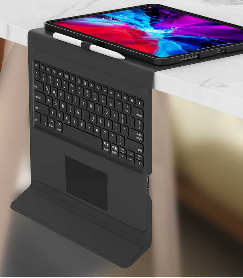 iPad Pro 12.9 4. 5. 6. Nesil uyumlu Benks Multifunctional Kablosuz Klavyeli Kılıf