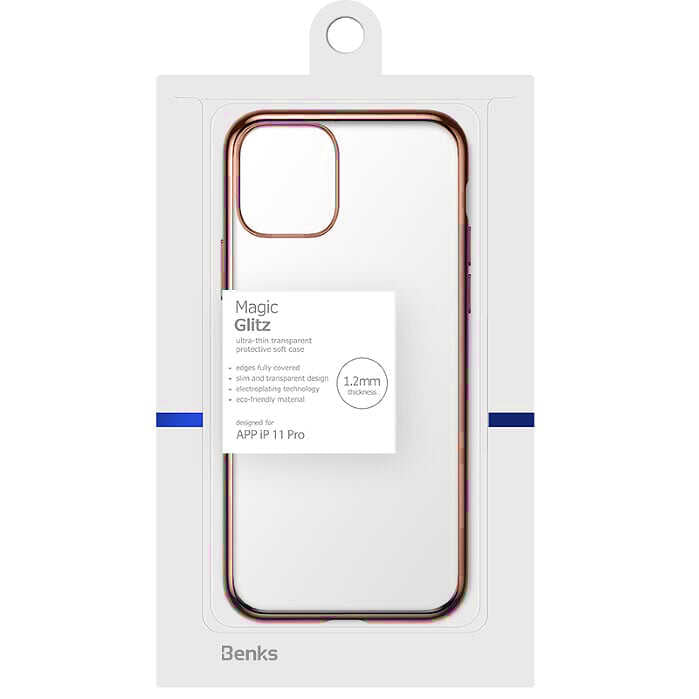 iPhone 11 Pro Benks Magic Glitz Ultra-Thin Transparent Protective Soft Kapak