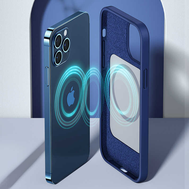 iPhone 12 Pro Max Kılıf Benks Magsafe Magnetic Original MFI Certified Silikon Kapak