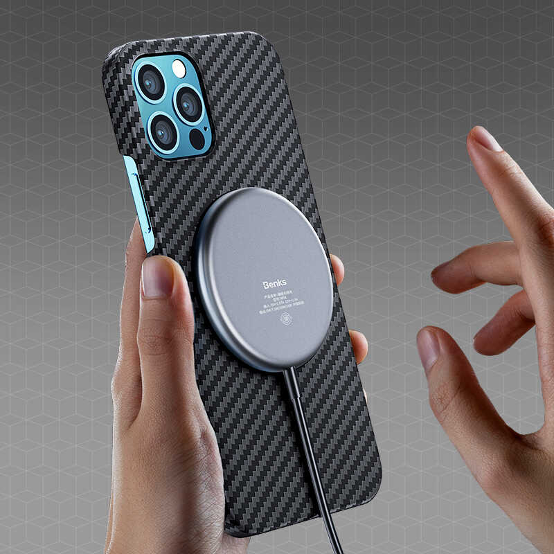 iPhone 12 Pro Max Kılıf Benks MFİ Magsafe Magnetic Aramid Kapak