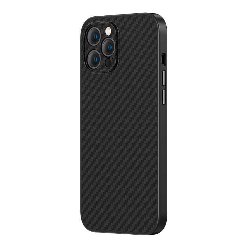 iPhone 12 Pro Max Kılıf Karbon Fiber Benks Hybrid Kevlar Kapak