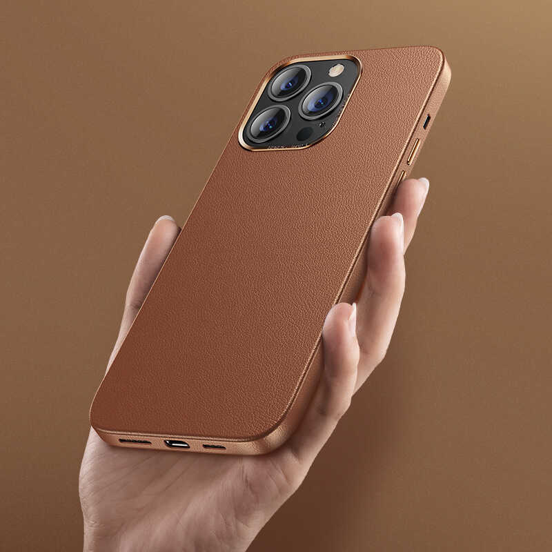 iPhone 13 Kılıf Benks Magnetic Hakiki Deri Kılıf