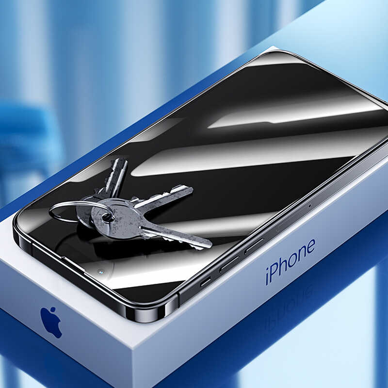 iPhone 13 / 13 Pro / 16E / 17E uyumlu Benks Little KingKong Privacy Cam Ekran Koruyucu