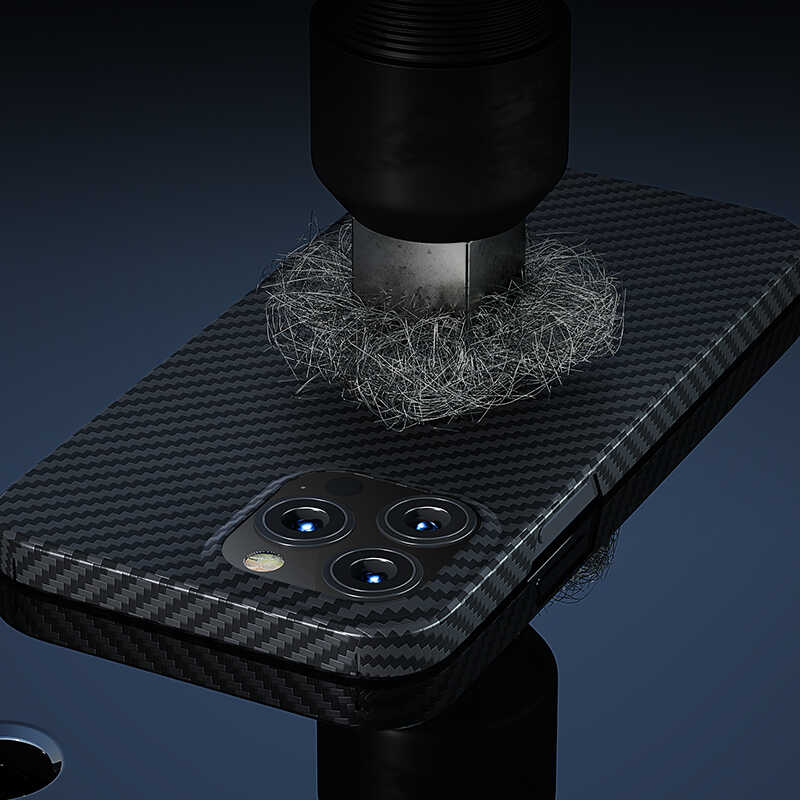 iPhone 13 Pro Kılıf Magsafe Özellikli Karbon Fiber Benks Essential Kevlar Kapak