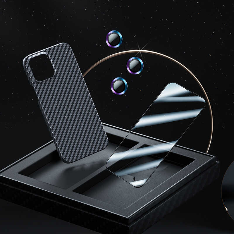 iPhone 13 Pro Max Kılıf Benks Aramid Magsafe 3 in 1 Set