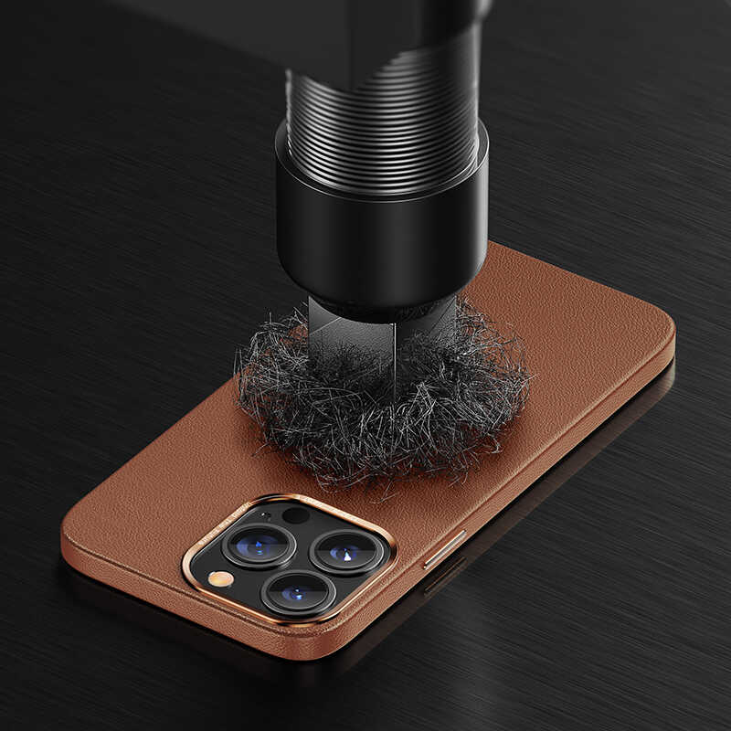 iPhone 13 Pro Max Kılıf Benks Magnetic Hakiki Deri Kılıf