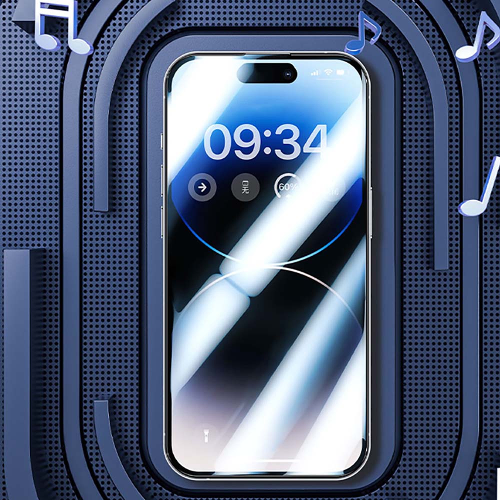 iPhone 13 / 13 Pro / 14 / 16E / 17E uyumlu Benks Gaming Anti-Dust Toz Önleyici Mat Cam Ekran Koruyucu