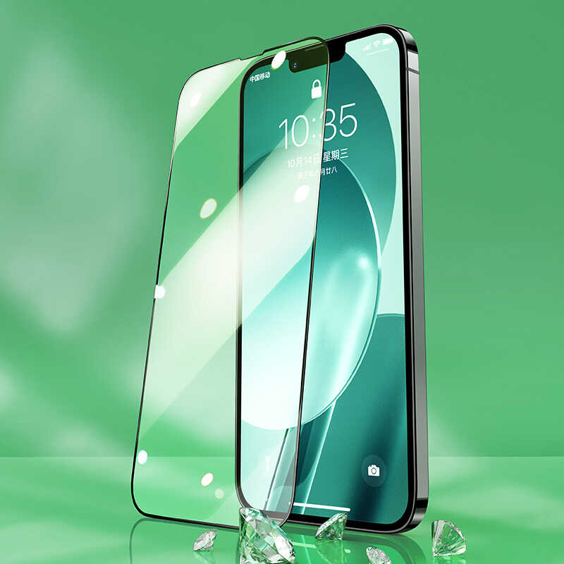 iPhone 13 / 13 Pro / 14 / 16E / 17E uyumlu Benks V Pro Green Light Ekran Koruyucu