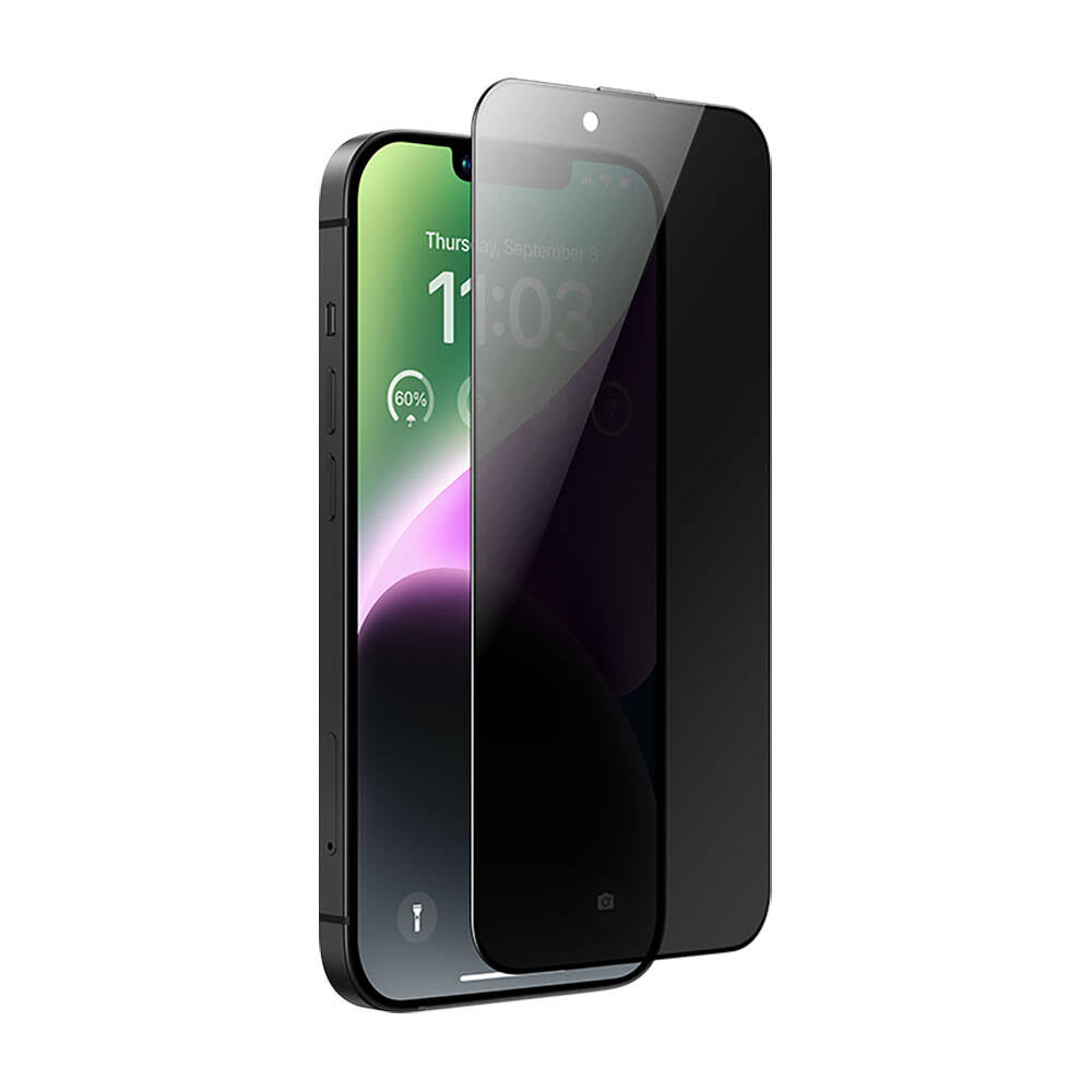 iPhone 13 / 13 Pro / 14 / 16E / 17E uyumlu Hidrofobik Ve Oleofobik Özellikli Benks Privacy Air Shield Ekran Koruyucu 10'lu Paket