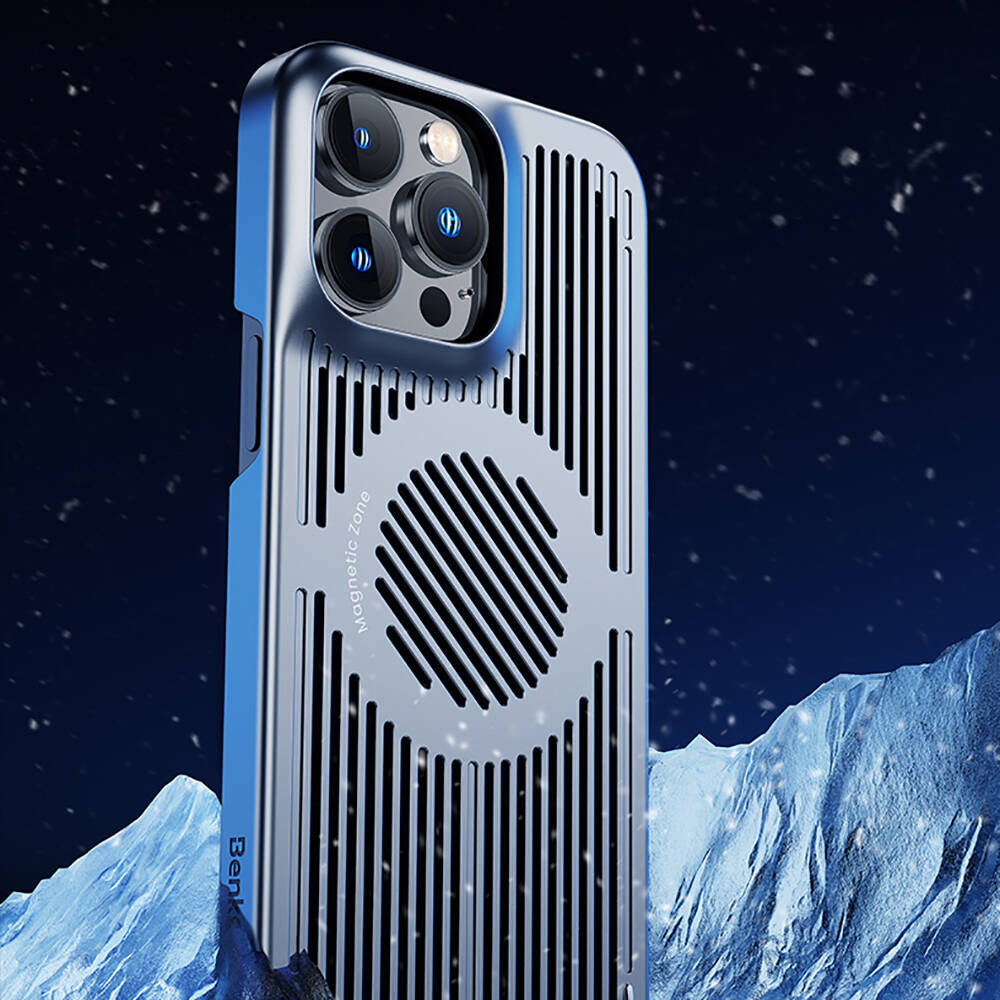 iPhone 14 Kılıf Magsafe Şarj Özellikli Soğutucu Benks Biliz Kapak