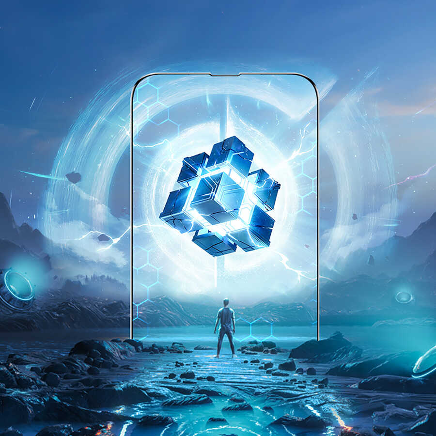 iPhone 13 Pro Max / 14 Plus Benks Mat Ekran Koruyucu Parmak İzi Bırakmayan Oyunculara Özel Ekran Filmi