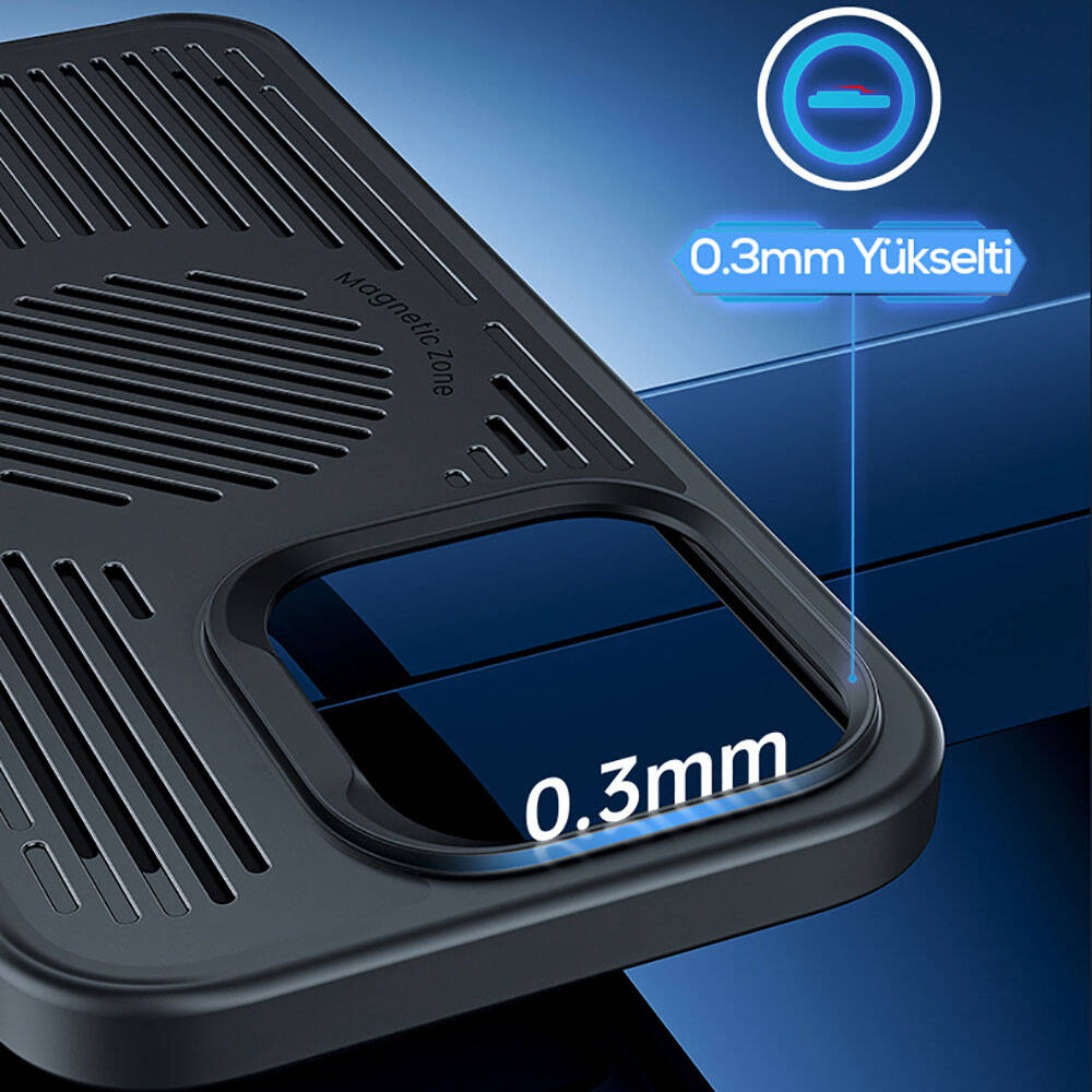 iPhone 14 Plus Kılıf Magsafe Şarj Özellikli Düşme Dirençli Soğutucu Benks Biliz Kapak