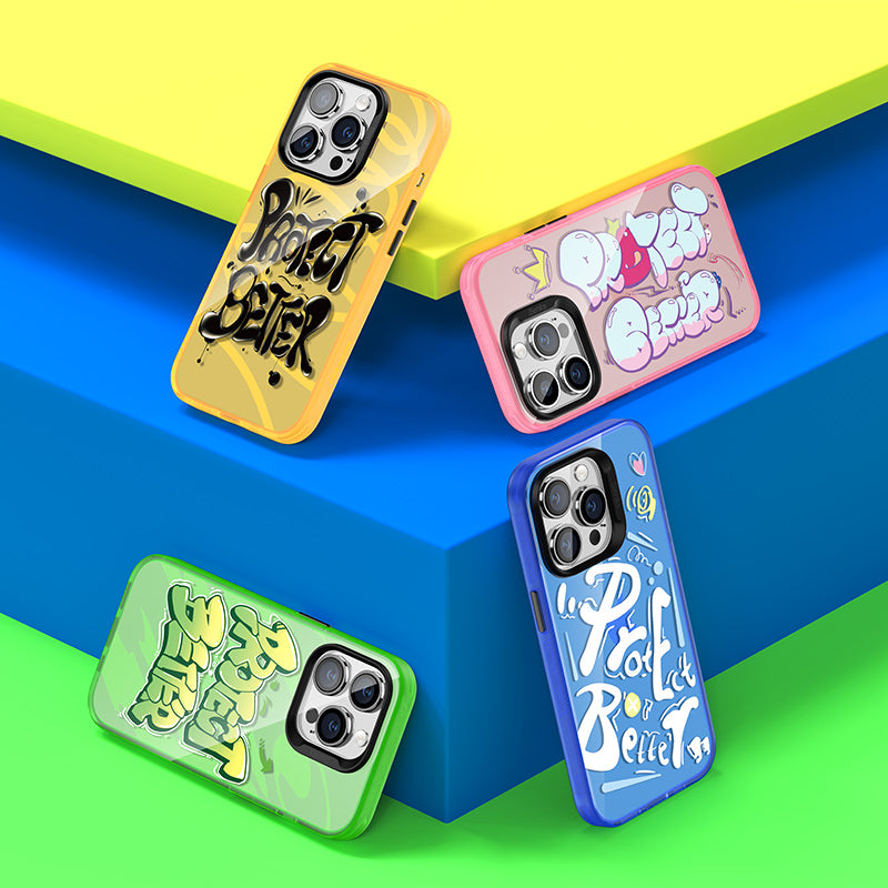 iPhone 14 Pro Kılıf Airbagli TPU Yazı Temalı Benks Dynamic New Kapak