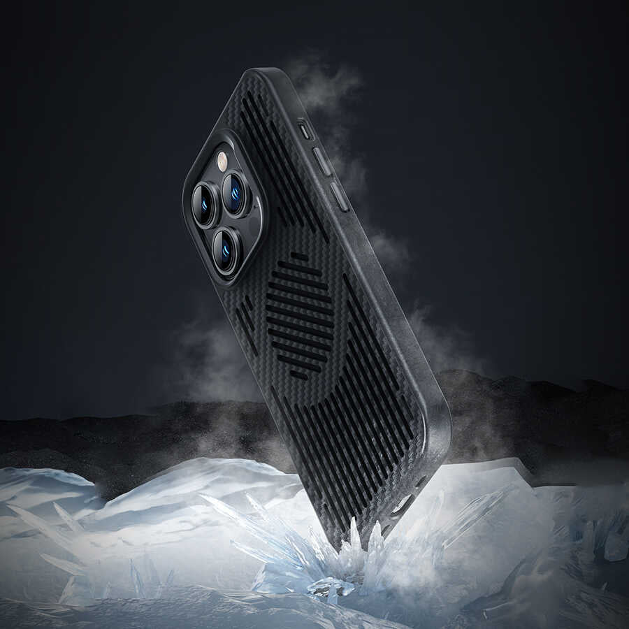 iPhone 14 Pro Kılıf Benks Magnetic Cooling Kevlar Soğutucu Özellikli Telefon Kılıfı