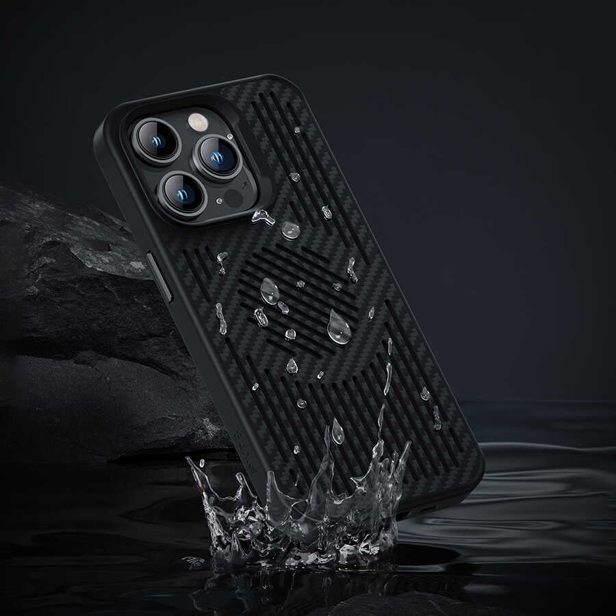 iPhone 14 Pro Kılıf Benks Magnetic Cooling Kevlar Soğutucu Özellikli Telefon Kılıfı