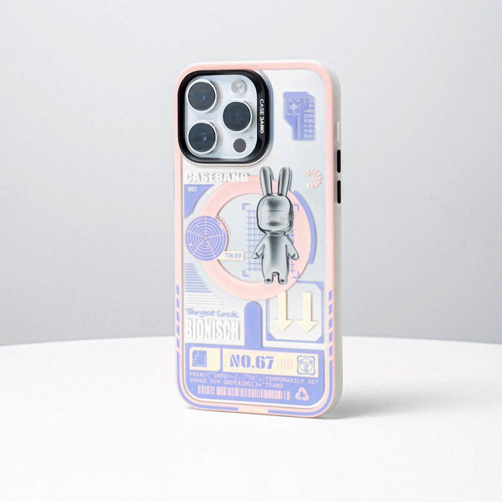 iPhone 14 Pro Kılıf Magsafe Şarj Özellikli Benks Casebang Rabbit Kapak