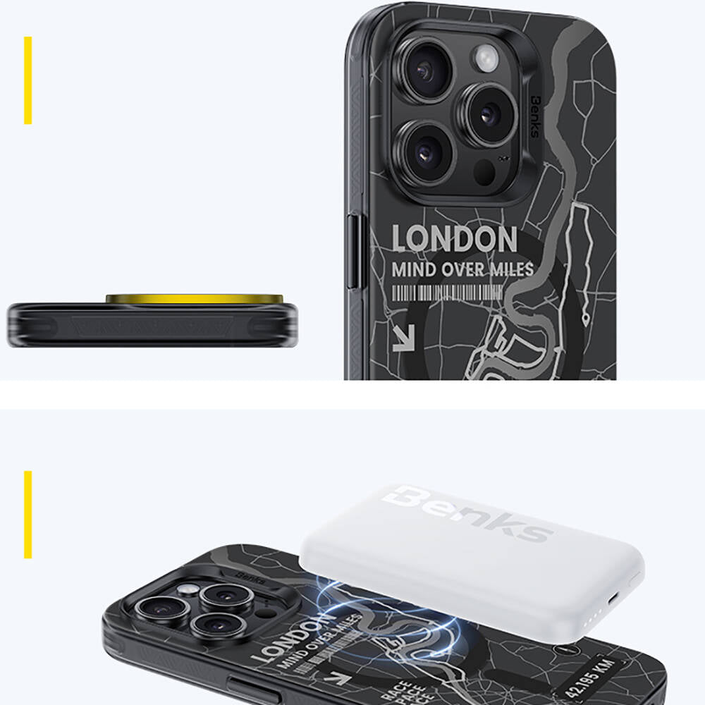 iPhone 14 Pro Kılıf Magsafe Şarj Özellikli Benks City Serisi Kapak