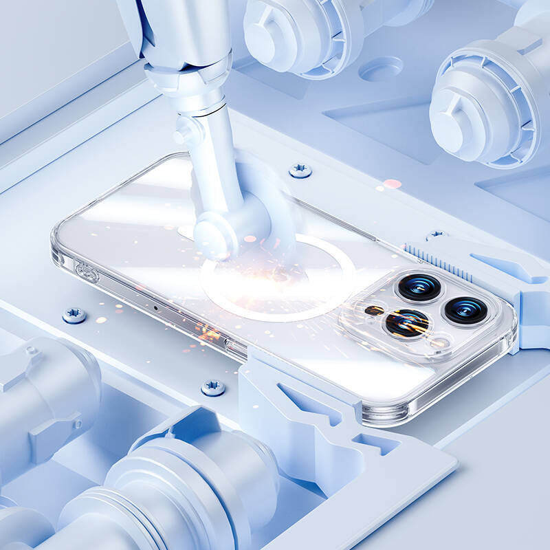 iPhone 14 Pro Kılıf Magsafe Şarj Özellikli Kamera Korumalı Benks Corning Glass Serisi Kapak