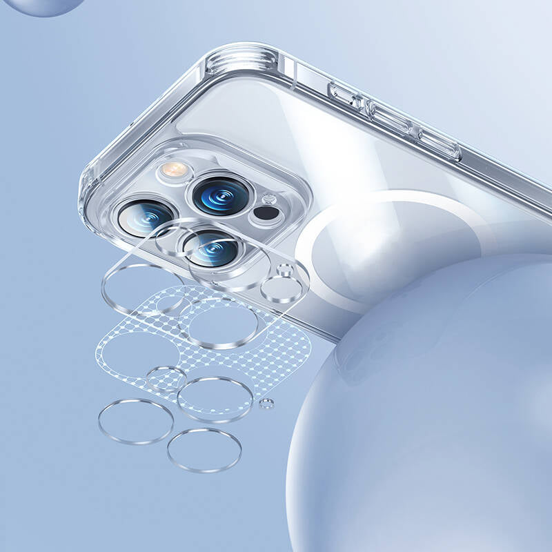 iPhone 14 Pro Kılıf Magsafe Şarj Özellikli Kamera Korumalı Benks Corning Glass Serisi Kapak