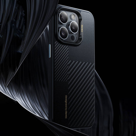 iPhone 14 Pro Kılıf Magsafe Şarj Özellikli Karbon Fiber Benks Montage ArmorPro Kevlar Kapak