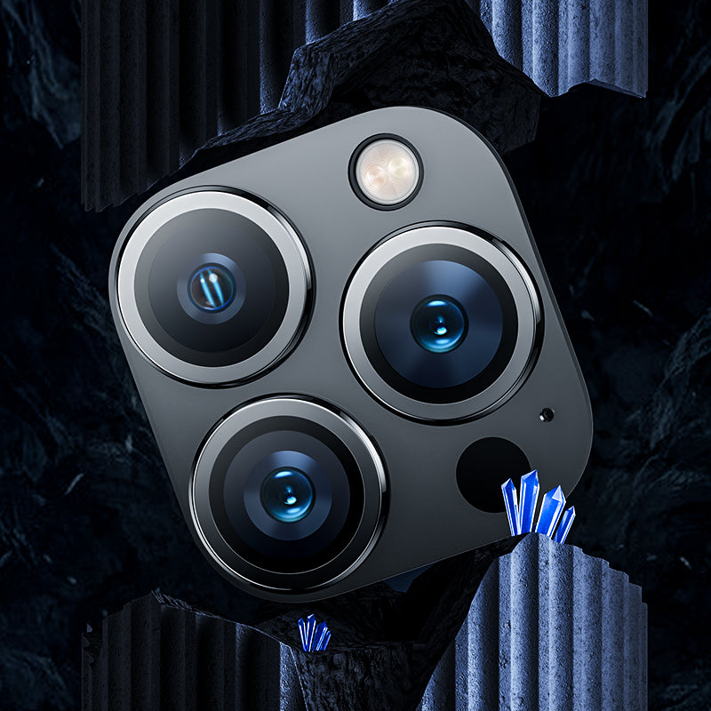 iPhone 14 Pro Max / 14 Pro uyumlu Benks DR Safir Kamera Lens Koruyucu
