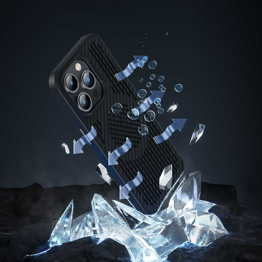 iPhone 14 Pro Max Kılıf Benks Magnetic Cooling Kevlar Soğutucu Özellikli Telefon Kılıfı