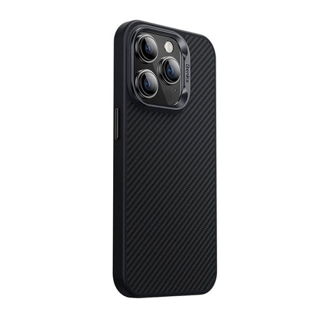 iPhone 14 Pro Max Kılıf Karbon Fiber Magsafe Şarj Özellikli Benks Hybrid ArmorPro 600D Kevlar Kapak