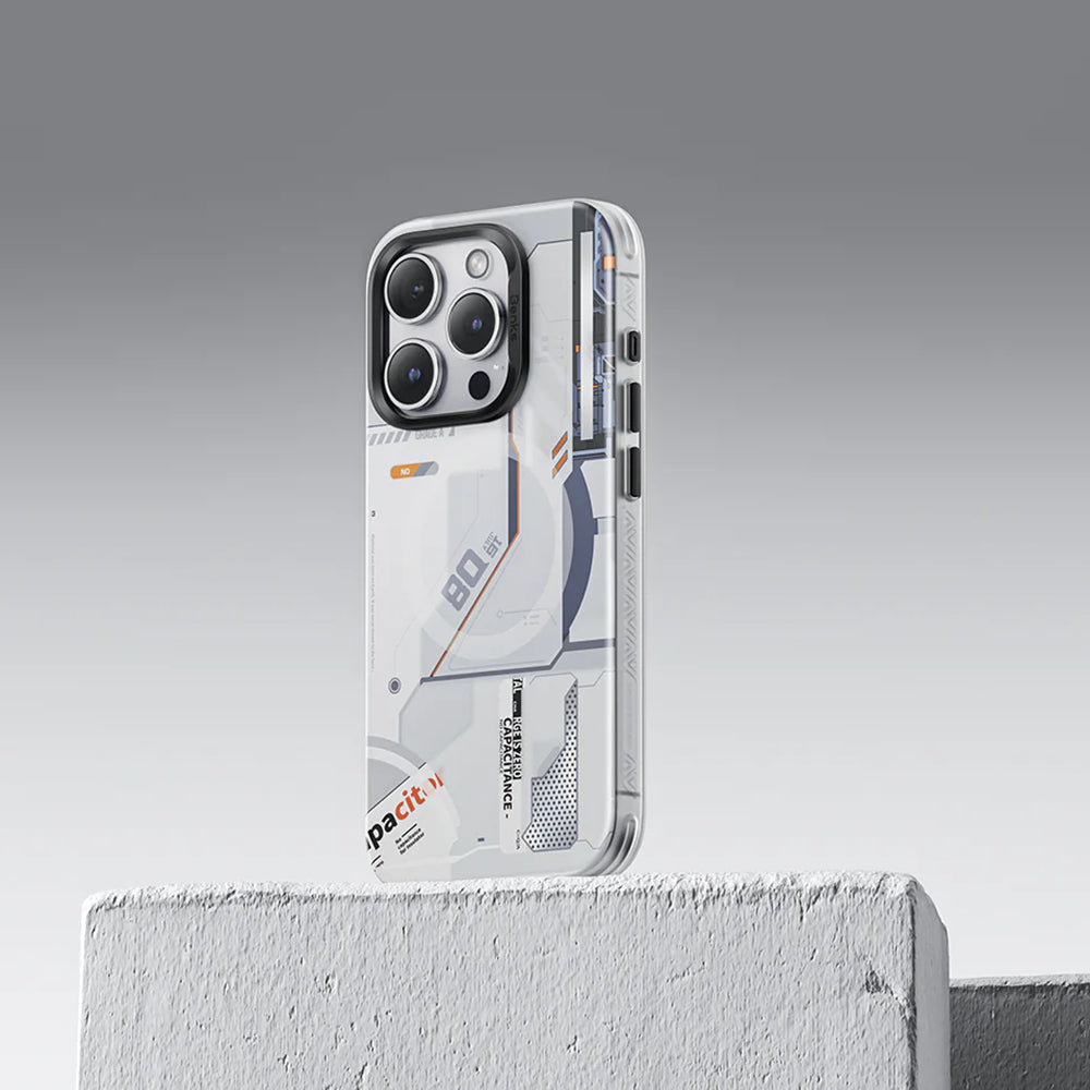 iPhone 14 Pro Max Kılıf M-safe Şarj Özellikli Mekanik Tasarımlı Benks Perspective Serisi Kapak