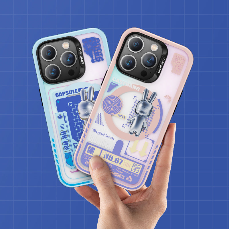 iPhone 14 Pro Max Kılıf Magsafe Şarj Özellikli Benks Casebang Rabbit Kapak