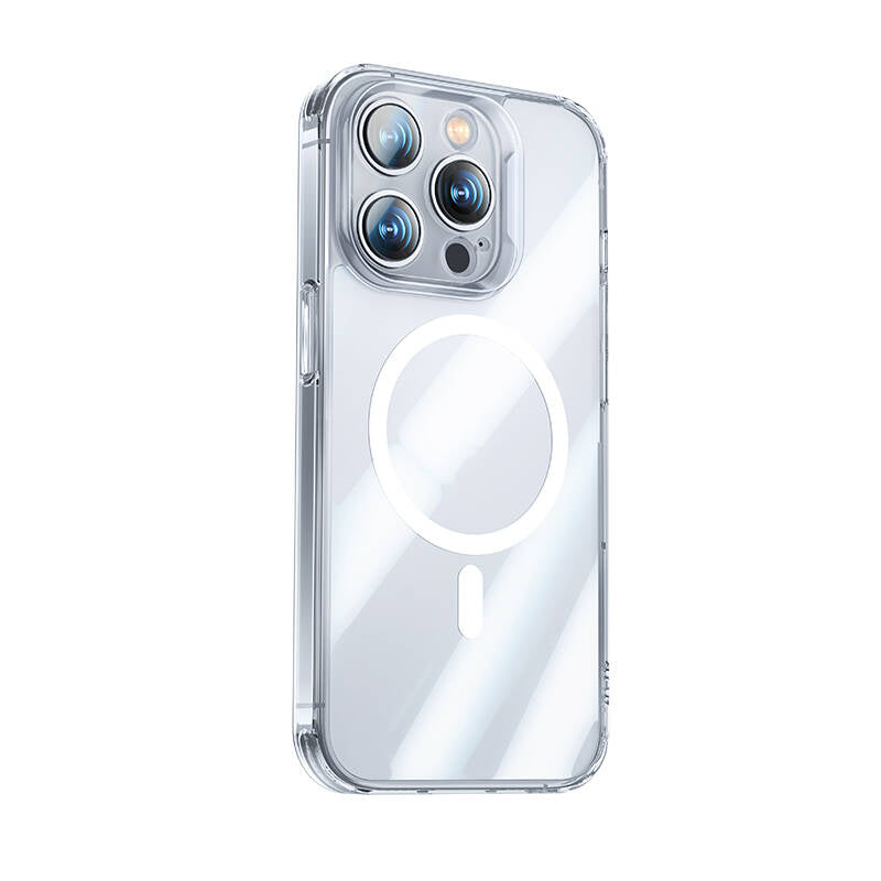 iPhone 14 Pro Max Kılıf Magsafe Şarj Özellikli Benks Magnetic Shiny Glass Serisi Kapak