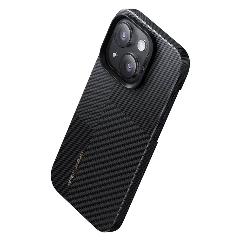 iPhone 14 Pro Max Kılıf Magsafe Şarj Özellikli Karbon Fiber Benks Montage ArmorAir Kevlar Kapak