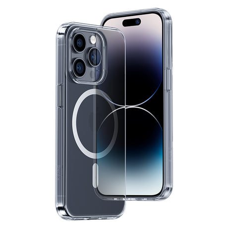 iPhone 14 Pro Max Kılıf Wireless Şarj Destekli Benks Yeni Magnetik Crystal PC Kapak