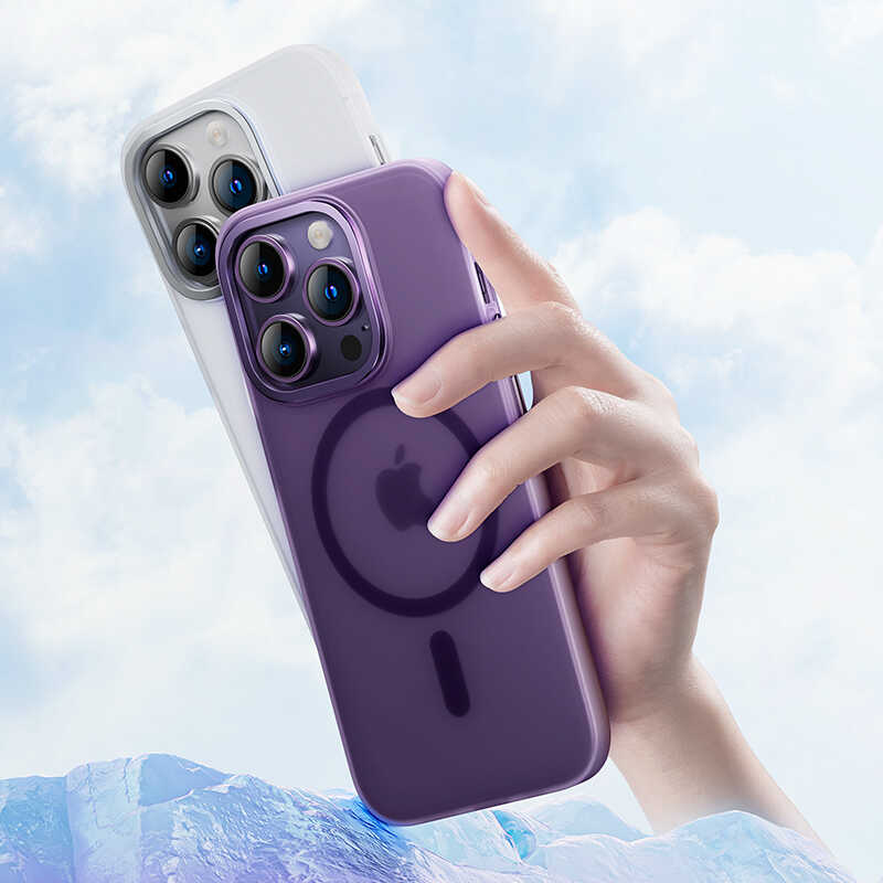 iPhone 14 Pro Max Kılıf Wireless Şarj Destekli Benks Yeni Seri Magnetik Haze Kapak