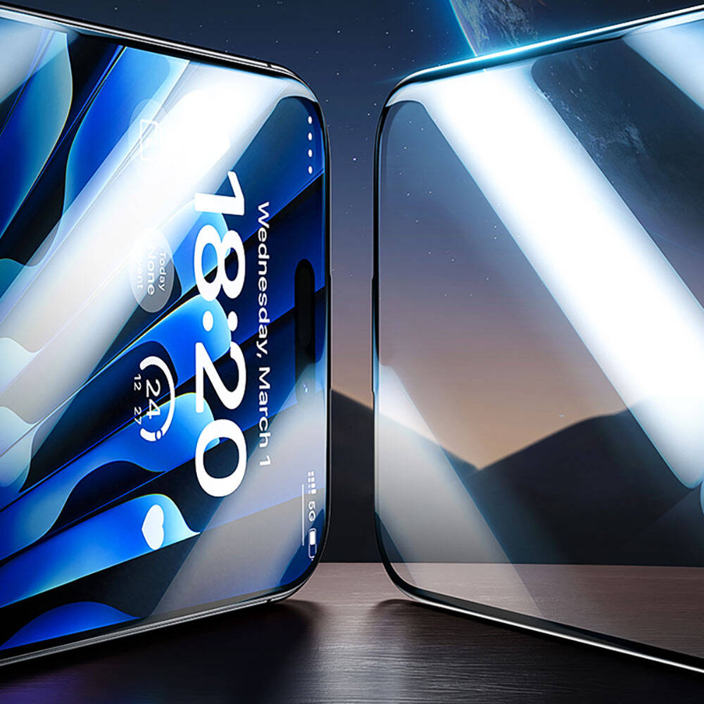 iPhone 14 Pro / 15 uyumlu Benks V Pro Safir Shield Ekran Koruyucu + Kolay Uygulama Aparatlı