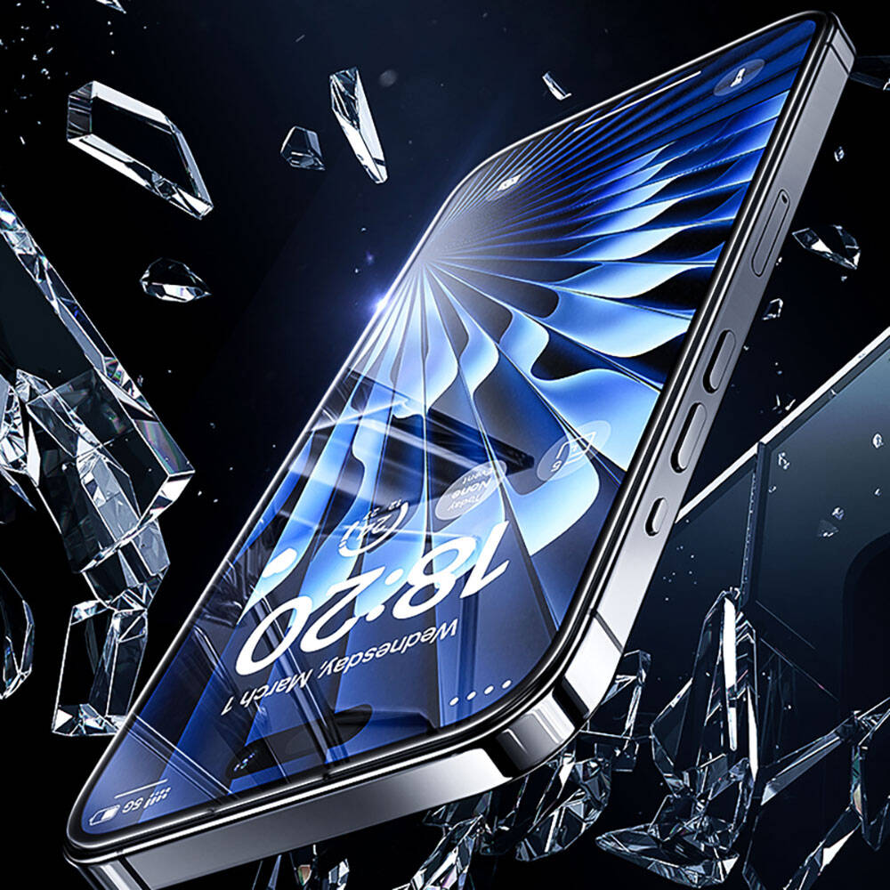 iPhone 14 Pro / 15 uyumlu Benks V Pro Safir Shield Ekran Koruyucu + Kolay Uygulama Aparatlı
