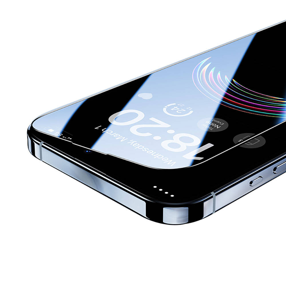 iPhone 14 Pro / 15 uyumlu Benks V Pro Ultra Shield 0.3mm Ekran Koruyucu + Kolay Uygulama Aparatlı