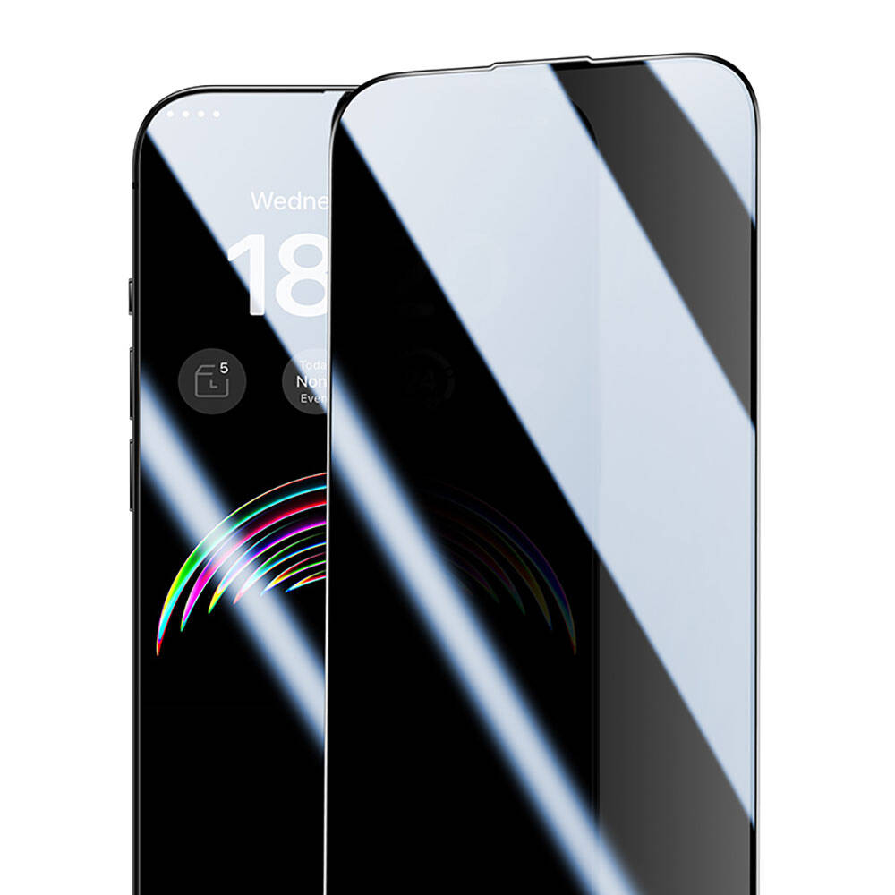 iPhone 14 Pro / 15 uyumlu Benks V Pro Ultra Shield Privacy 0.3mm Ekran Koruyucu + Kolay Uygulama Aparatlı