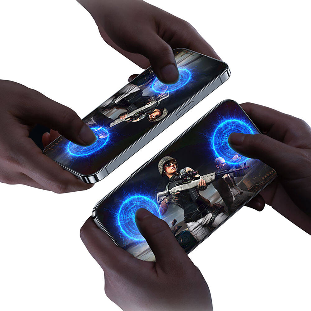 iPhone 14 Pro Max / 15 Plus uyumlu Benks Anti-Dust Toz Önleyici Özellikli Gaming Ekran Koruyucu