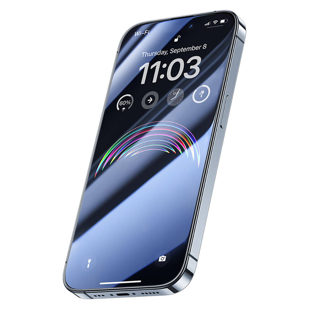 iPhone 14 Pro Max / 15 Plus uyumlu Benks Anti-Dust Toz Önleyici Özellikli Gaming Ekran Koruyucu