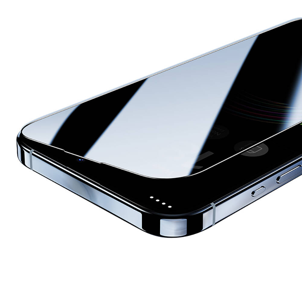 iPhone 14 Pro Max / 15 Plus / 16 Plus uyumlu Hidrofobik Ve Oleofobik Özellikli Benks Privacy Air Shield 0.4mm Ekran Koruyucu 10'lu Paket