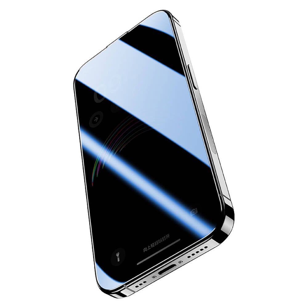 iPhone 14 Pro Max / 15 Plus / 16 Plus uyumlu Hidrofobik Ve Oleofobik Özellikli Benks Privacy Air Shield 0.4mm Ekran Koruyucu 10'lu Paket