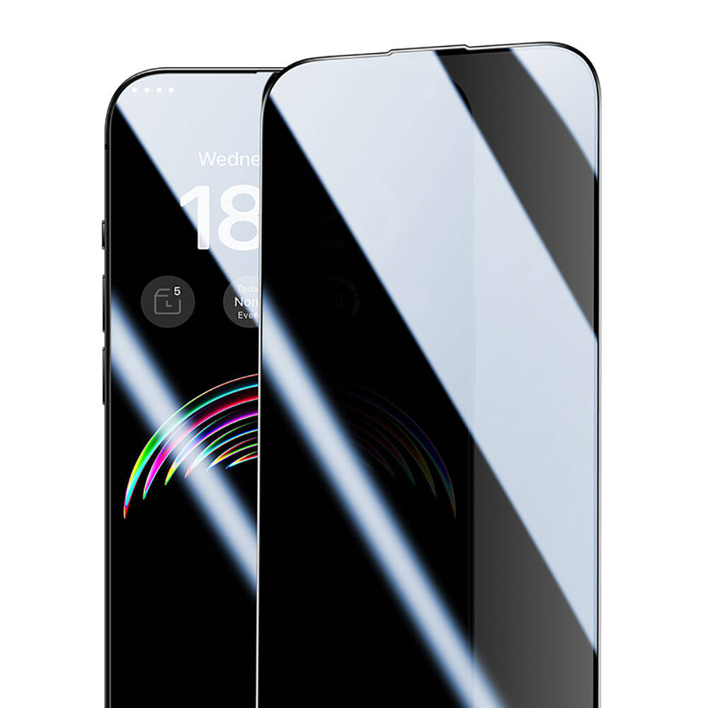 iPhone 14 Pro Max / 15 Plus / 16 Plus uyumlu Hidrofobik Ve Oleofobik Özellikli Benks Privacy Air Shield 0.4mm Ekran Koruyucu 10'lu Paket