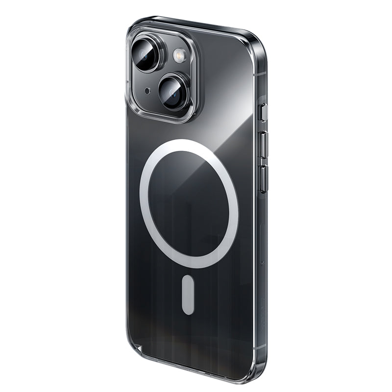 iPhone 15 Plus Kılıf Magsafe Şarj Özellikli Benks Crystal Serisi Şeffaf Kapak