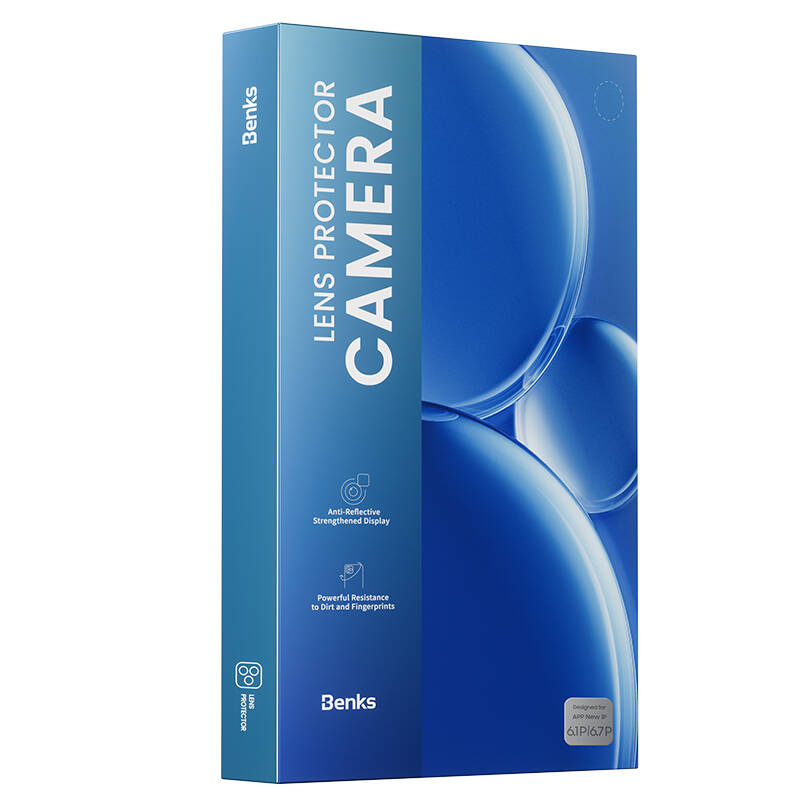 iPhone 15 Pro Max / 15 Pro Benks DR Safir Kamera Lens Koruyucu