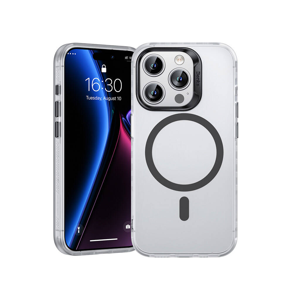 iPhone 15 Pro Kılıf Magsafe Şarj Özellikli Benks Lucid Armor Kapak