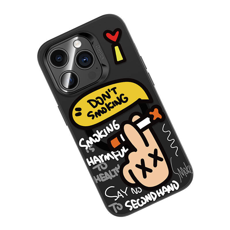 iPhone 15 Pro Kılıf Magsafe Şarj Özellikli Benks No Smoking Kapak