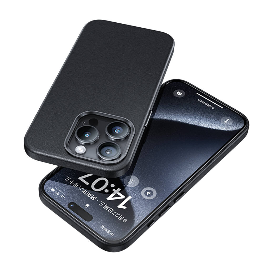 iPhone 15 Pro Kılıf Magsafe Şarj Özellikli Benks Vintage Leather Kapak